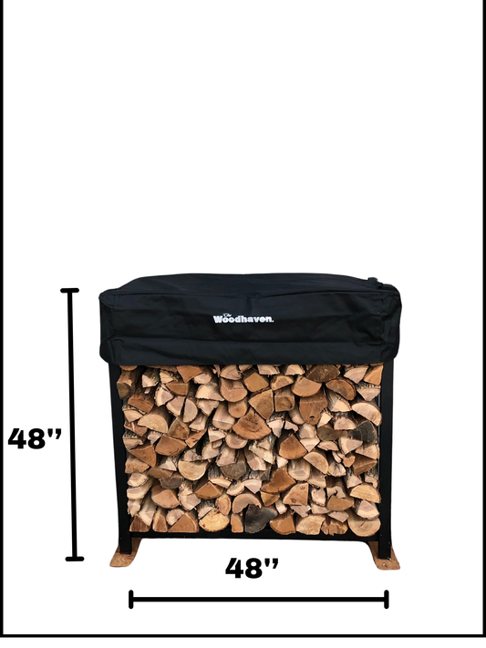 Premium Firewood Rack, 4ft With Cover, Will Hold 1/2 Face Cord Of Split Firewood. In Store Pick-Up Only Minnesota